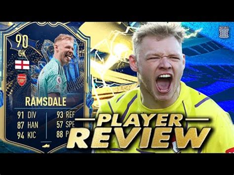 90 TEAM OF THE SEASON RAMSDALE PLAYER .